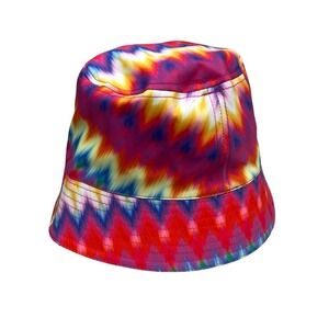 Steve Madden Tie Dye Bucket Hat Boonie Brim Multi Color Women One Size‎ Fits All